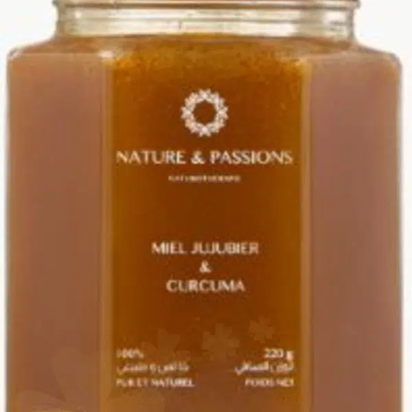 NATURE ET PASSIONS MIEL JUJUBIER&CURCUMA 220G – Image 1