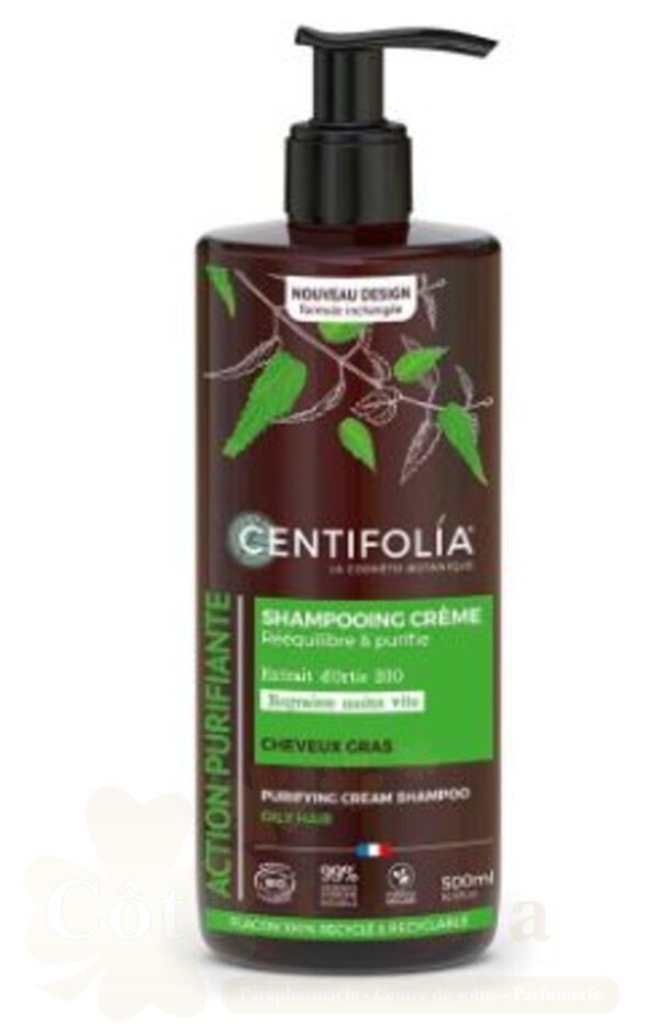CENTIFOLIA SHAMPOINGING CREME PURIFIANT CHEVEUX GRAS 500ML