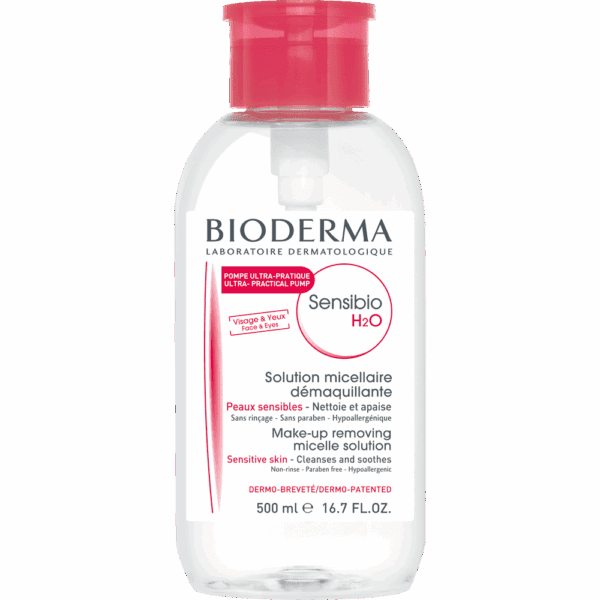 BIODERMA SENSIBIO H²O POMPE 500 ML