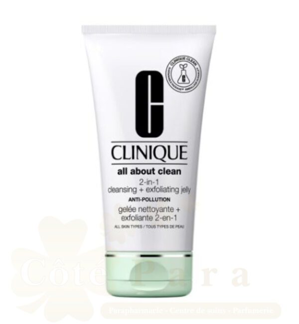 CLINIQUE ALL ABOUT CLEAN 2EN1 GELEE NETTOAYANTE + EXFOLIANTE 150ml