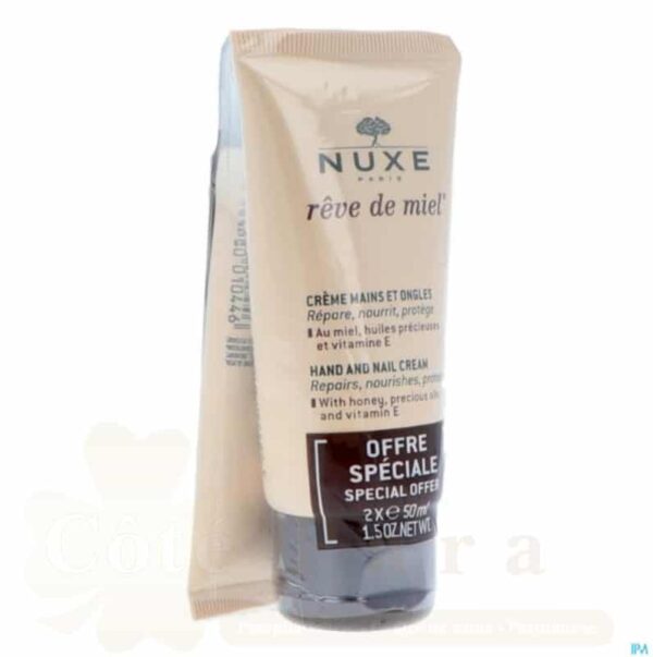 NUXE REVE DE MIEL CREME MAINS ET ONGLES 50ml LOT DE 2
