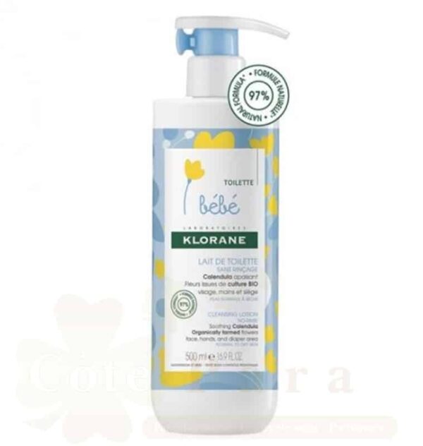 KLORANE BEBE LAIT DE TOILETTE SANS RINÇAGE 500ML