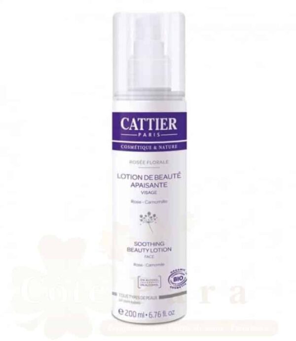 CATTIER LOTION DE BEAUTÉ APAISANTE ROSÉE FLORALE 200ML