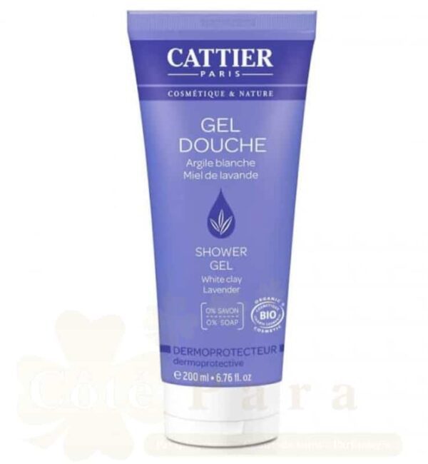 CATTIER GEL DOUCHE DERMOPROTECTEUR LAVANDE / ARGILE BLANCHE 200ML