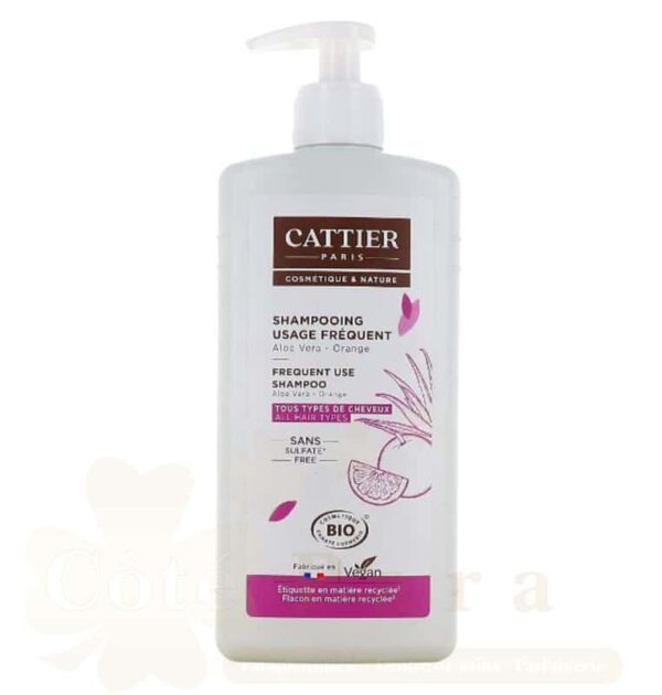 CATTIER SHAMPOING USAGE FREQUENT ALOE VERA ORANGE 500ML