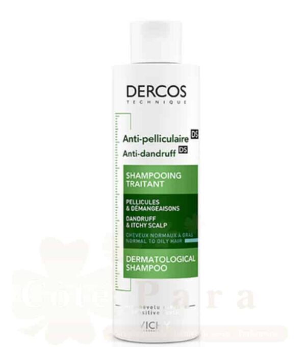 VICHY DERCOS SHAMPOING ANTI-PELLICULAIRE CHEVEUX GRAS 200ML