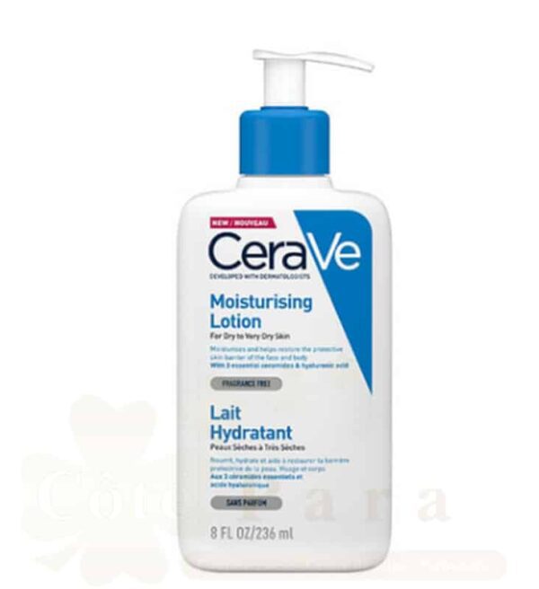 CERAVE LAIT HYDRATANT LÉGER PEAU SÈCHE À TRÈS SÈCHE | 236ML