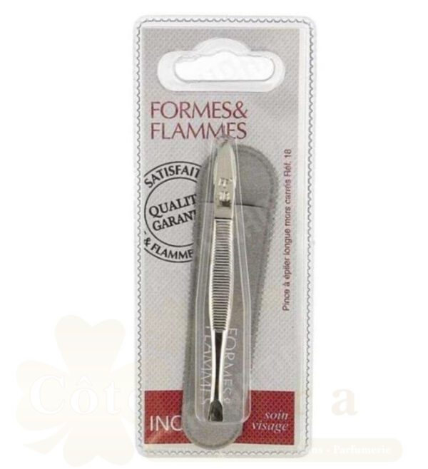 FORMES&FLAMMES PINCE À ÉPILER LONGUE MORS CARRÉS REF 18