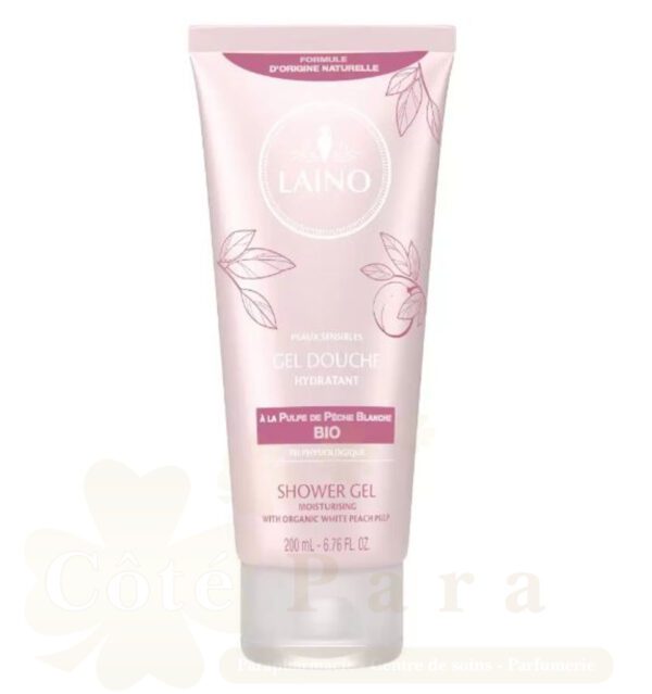 LAINO GEL DOUCHE HYDRATANT PULPE DE PECHE BLANCHE 200ML