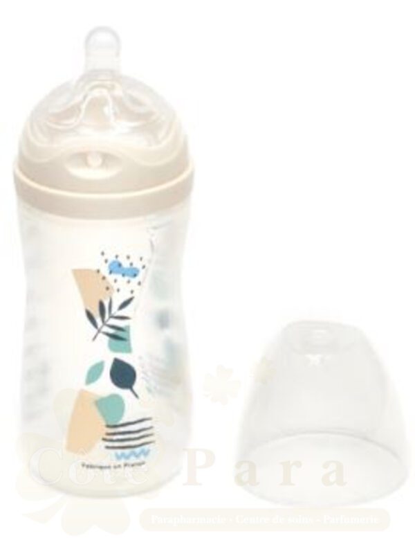 DODIE BIBERON MULT PERFORE 270ML ROSE 0+ M TETINE BIOMIMETISME D2   12711