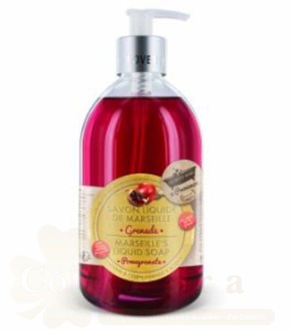 LES PETITS BAINS DE PROVENCE SAVON LIQUIDE DE MARSEILLE GRENADE 500ML