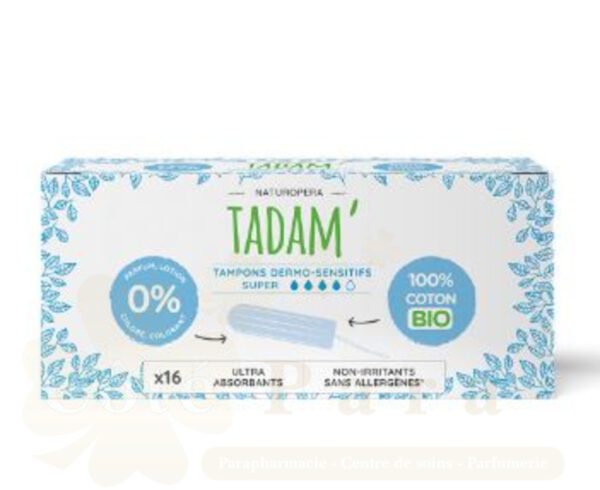 TADAM TAMPON BIO SUPER 4 GOUTTES *16U REF 20511