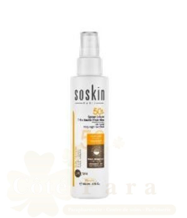 SOSKIN SPRAY SOLAIRE SPF50+ ADULTES ET ENFANTS 150ML