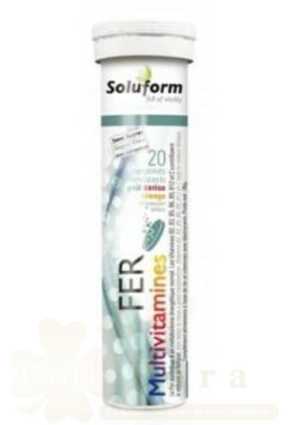 SOLUFORM FER MULTI VITAMINES  20 COMPRIMES