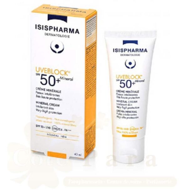 ISIS PHARMA UVEBLOCK CREME MINERALE INVISIBLE SPF50+ 40ML