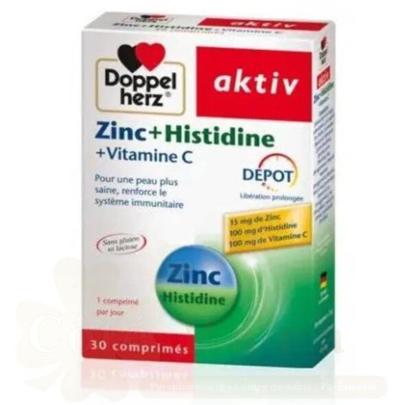 DOPPEL HERZ AKTIV ZINC+HISTIDINE 30 COMPRIMES