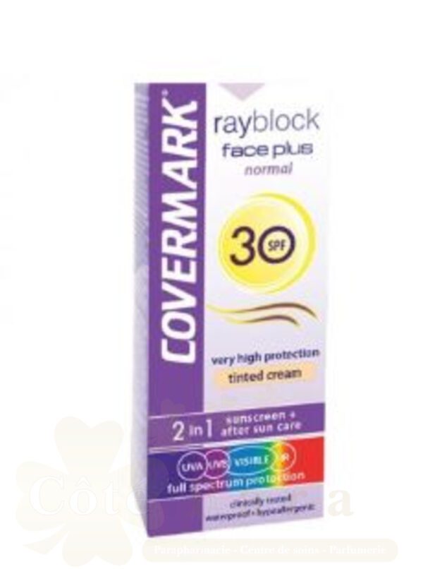 COVERMARK RAYBLOCK FACE PLUS NORMAL SPF30 TEINTE SOFT BROWN 50ML
