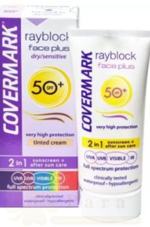 COVERMARK RAYBLOCK FACE PLUS DRY SENSITIVE SOFT BROWN SPF50+ 50ML