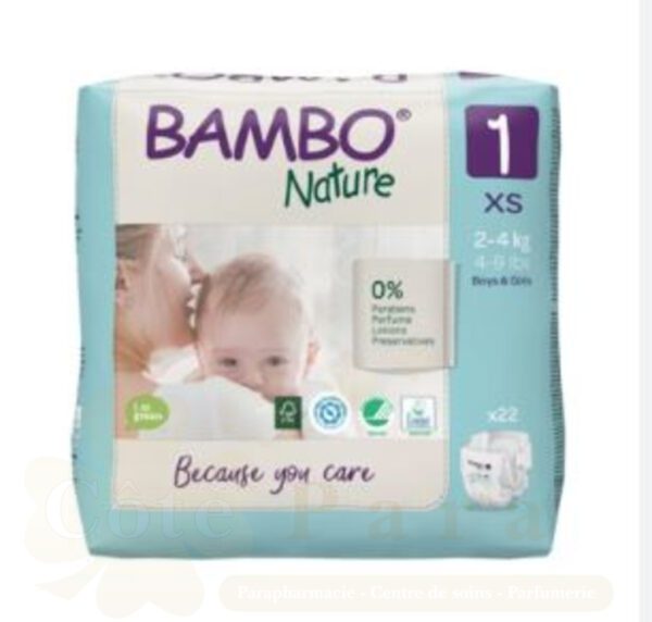 BAMBO NATURE COUCHE XS T1 2-4KG 22U