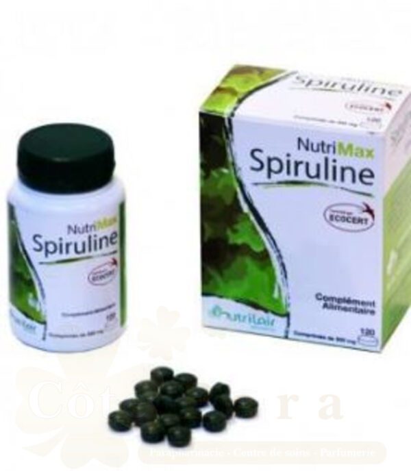 NUTRILAIR NUTRIMAX SPIRULINE BIO 120 COMPRIMES