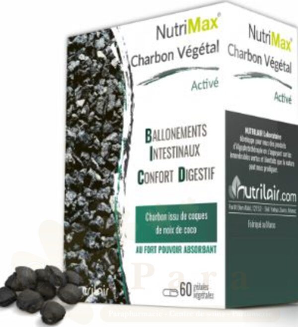 NUTRILAIR NUTRIMAX CHARBON VEGETAL 60 GELULES