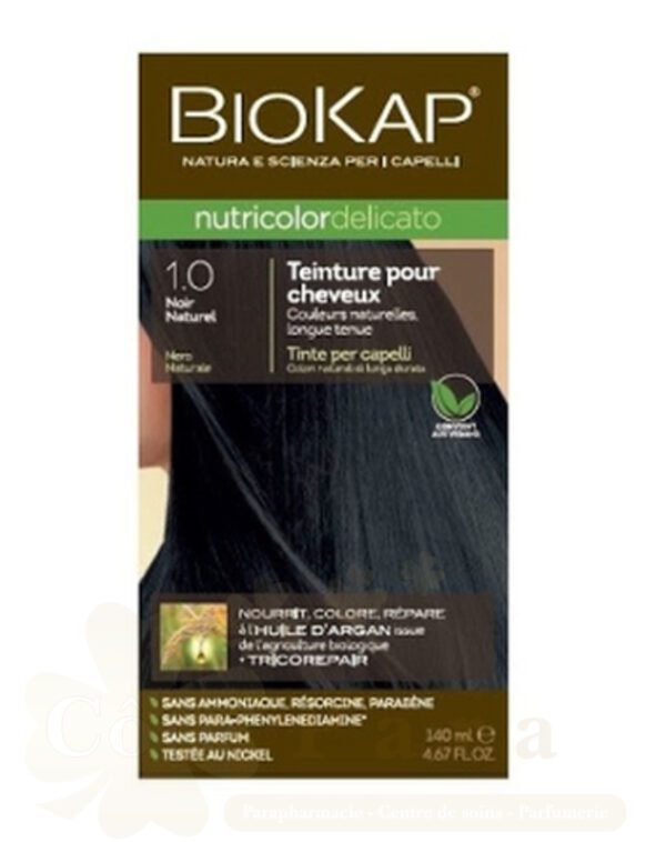 BIOKAP NUTRICOLOR DELICATO 1.0 NOIR NATUREL