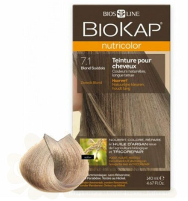 BIOKAP NUTRICOLOR 7.1 BLOND SUEDOIS