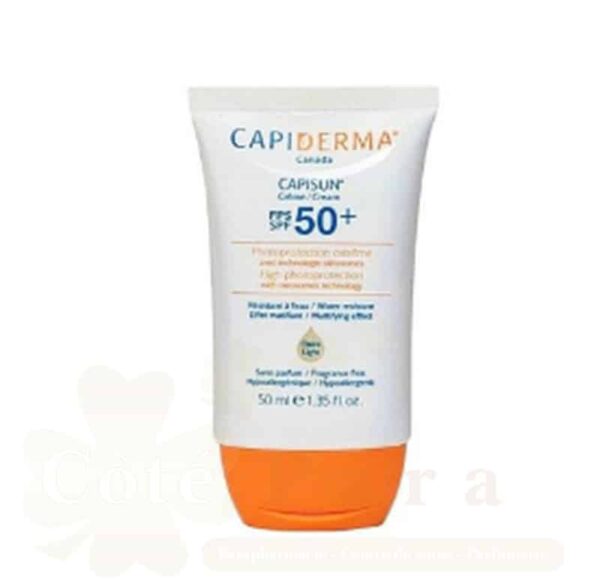 CAPIDERMA CAPISUN CREME SOLAIRE INVISIBLE 50ML