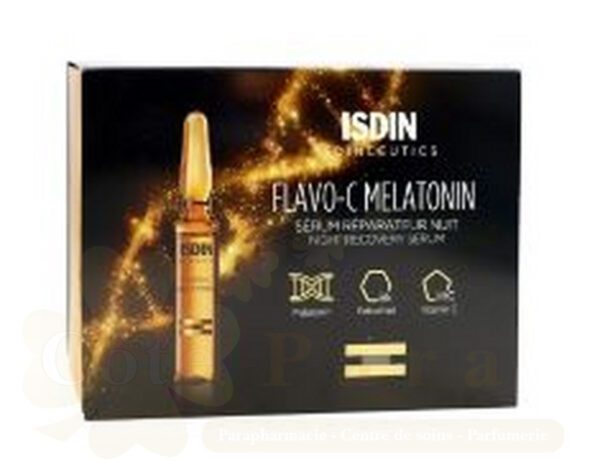 ISDIN FLAVO C MELATONINE REPARATEUR NUIT 30 AMPOULES