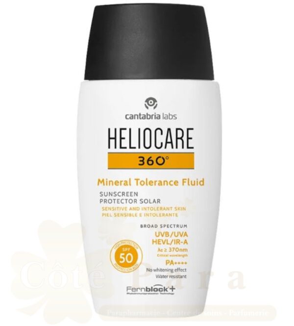 HELIOCARE 360° ECRAN MINERAL TOLERANCE FLUIDE SPF50 50ML