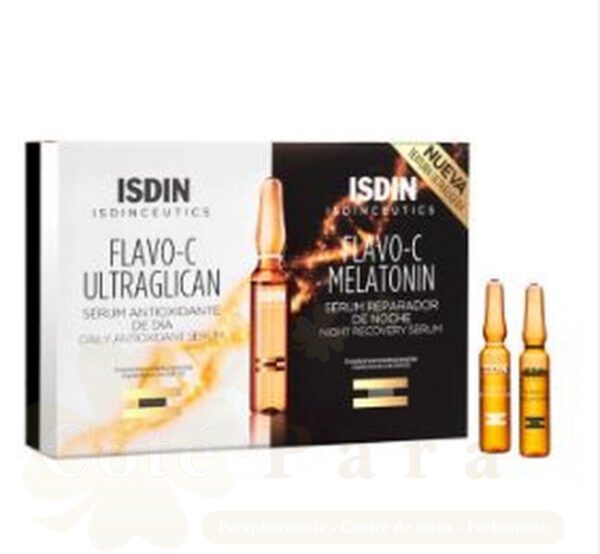 ISDIN FLAVO C PACK 24H JOUR ET NUIT 10+10 AMPOULES *2ml