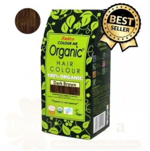 ORGANIC HAIR COLOUR DARK  BROWN