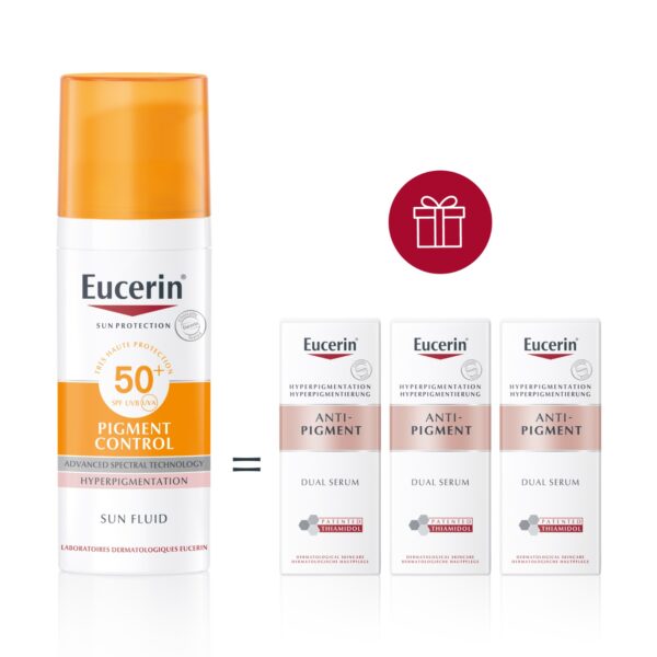 EUCERIN ECRAN PIGMENT CONTROL SUN FLUID SPF50+ 50ML PROMO